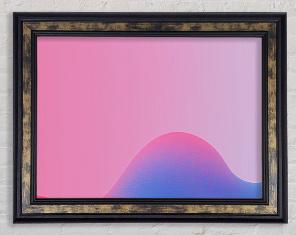 Waves On Pink Framed Print