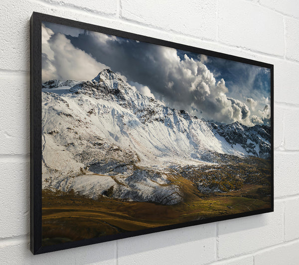 White Peaks And Clouds