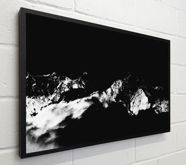 White Peaks In Shadow