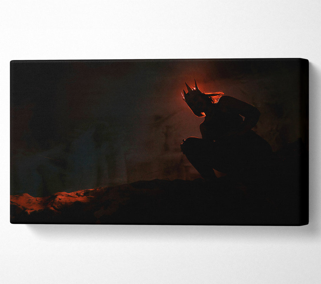  A Canvas Print of Crimson Crowned Shadow Canvas Wall Art