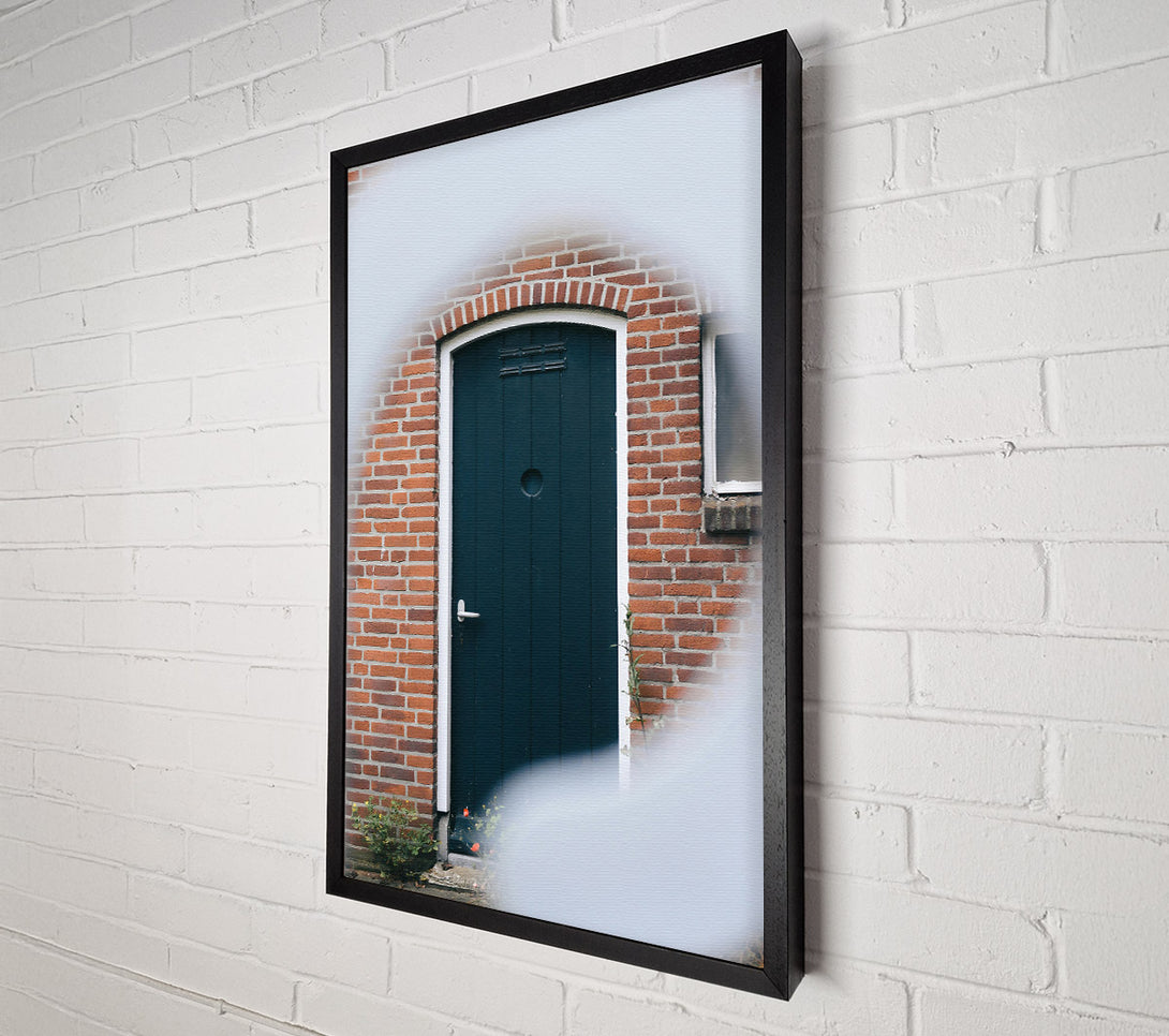  A Canvas Print of The Green Doorway Canvas Wall Art