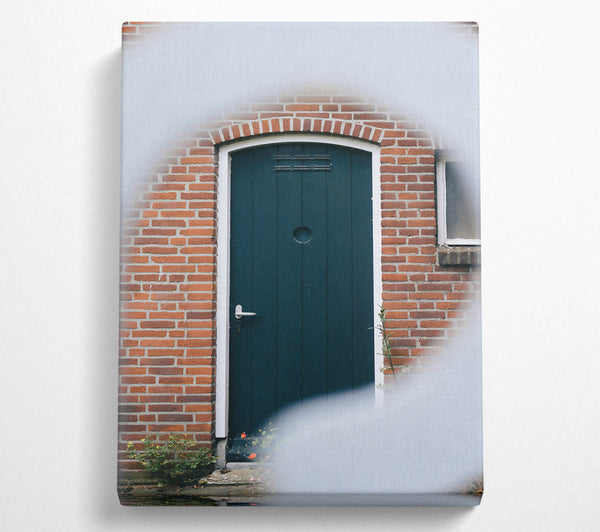  A Canvas Print of The Green Doorway Canvas Wall Art