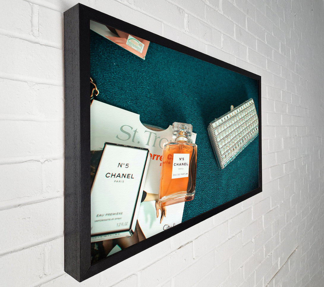  A Canvas Print of Teal And Amber Glamour Canvas Art
