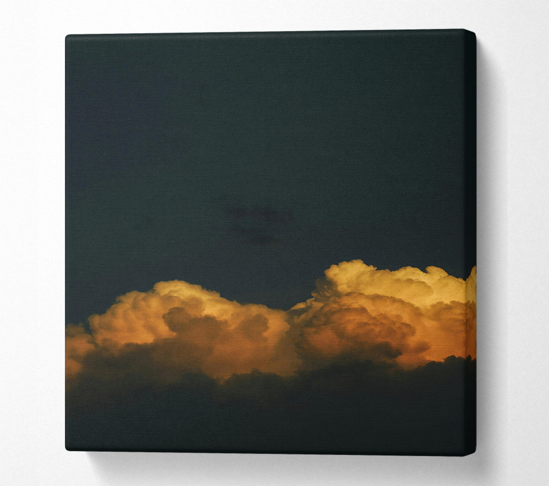  A Canvas Print of Golden Cloud Burst Canvas Print