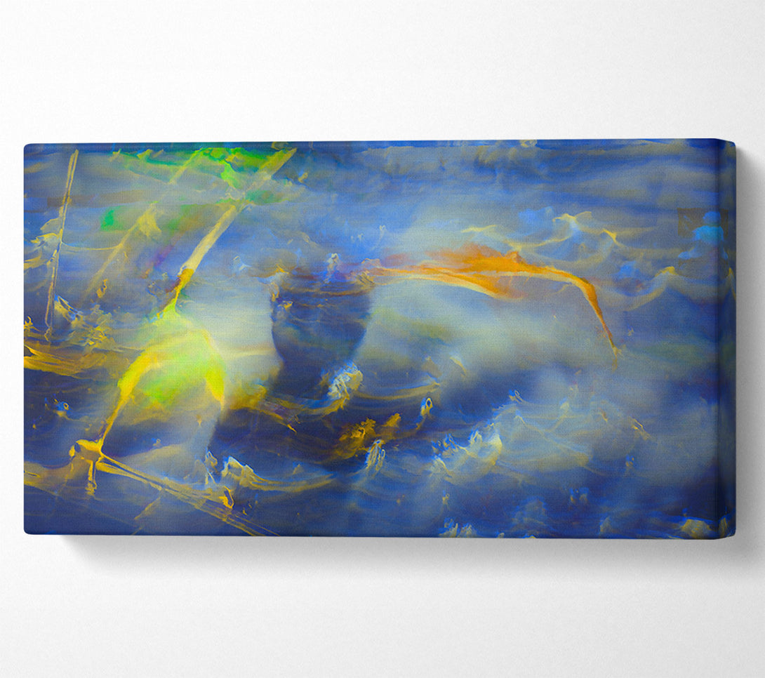  A Canvas Print of Blue Dreamy Whispers Canvas Art