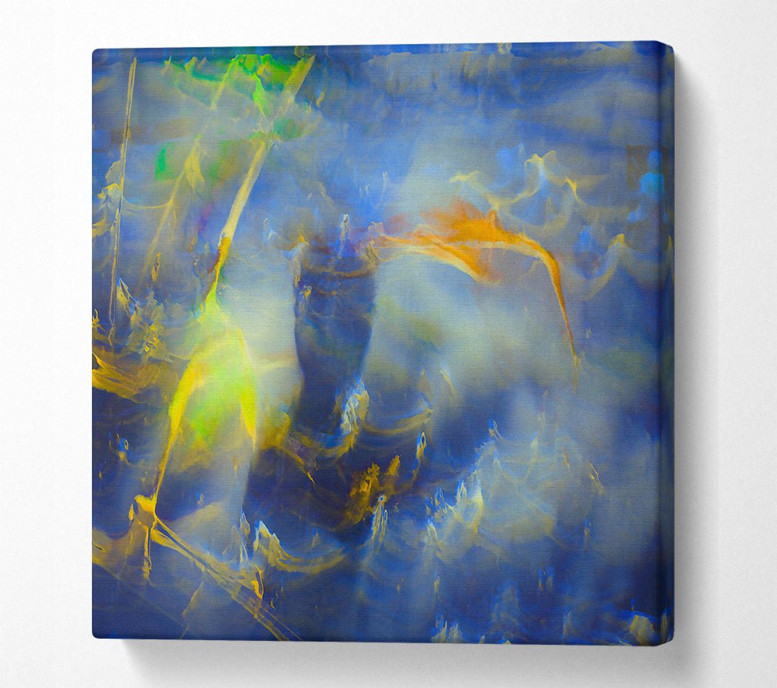  A Canvas Print of Blue Dreamy Whispers Canvas Art