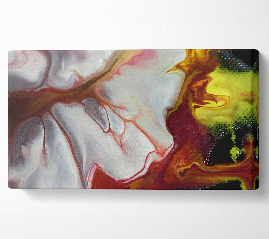  A Canvas Print of Crimson Silver Flow Canvas Art