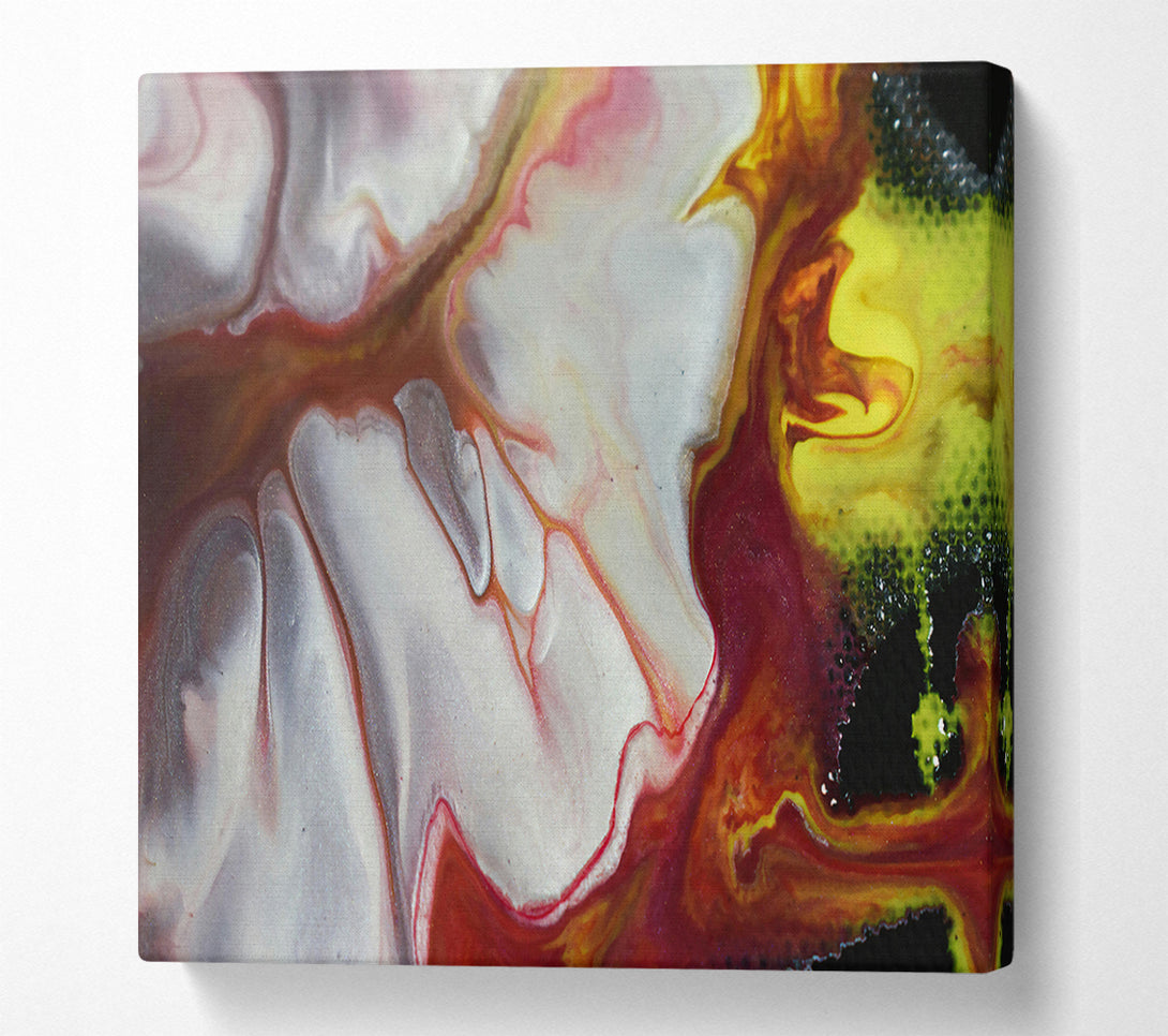  A Canvas Print of Crimson Silver Flow Canvas Art