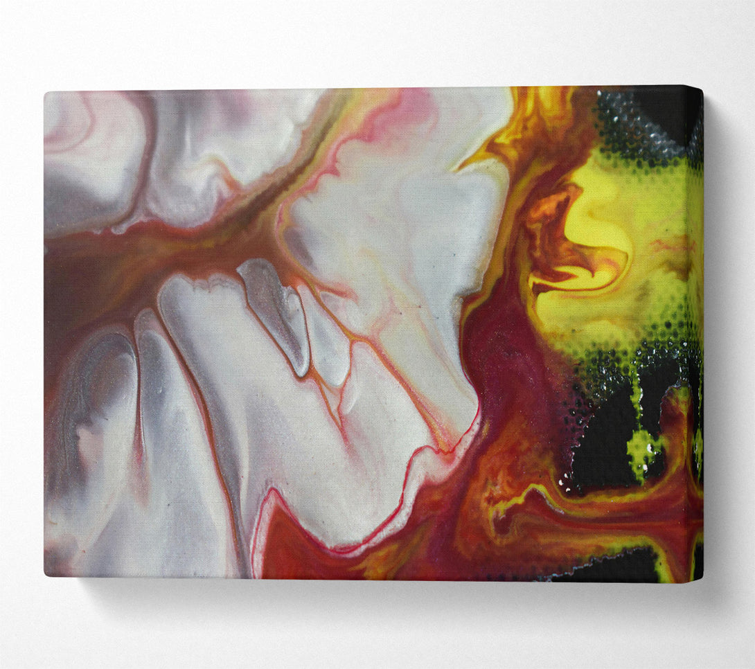  A Canvas Print of Crimson Silver Flow Canvas Art
