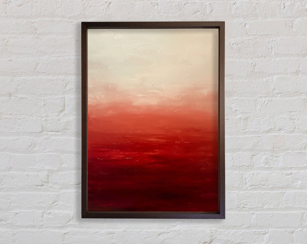 Walnut To Red Flow Framed Print