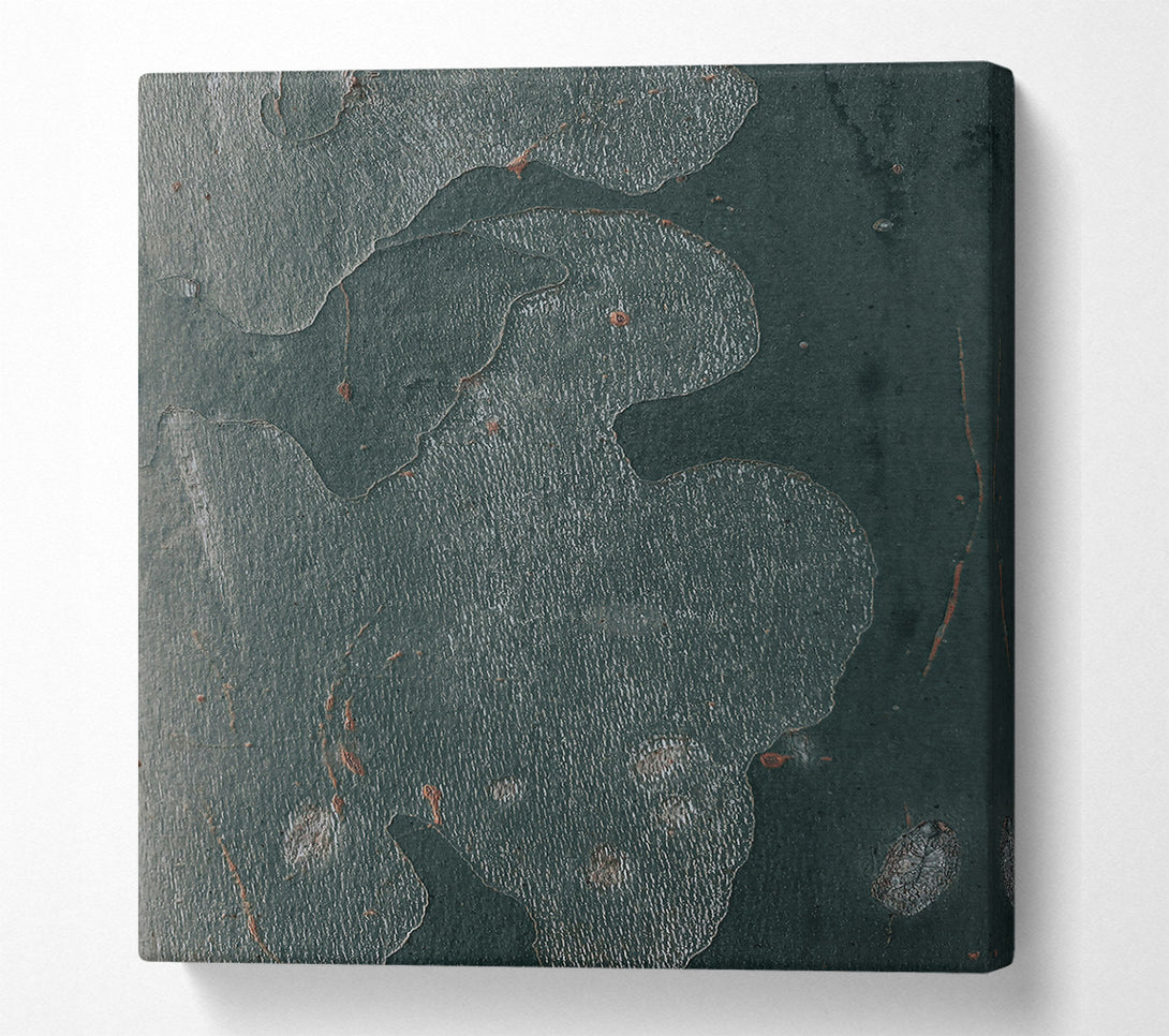  A Canvas Print of Emerald Bark Abstract Canvas Art
