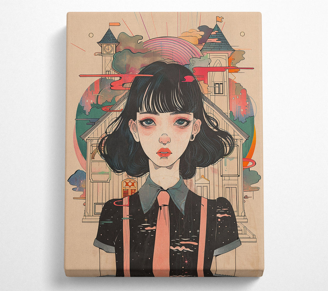  A Canvas Print of Pink Sky Dreamscape Canvas Art