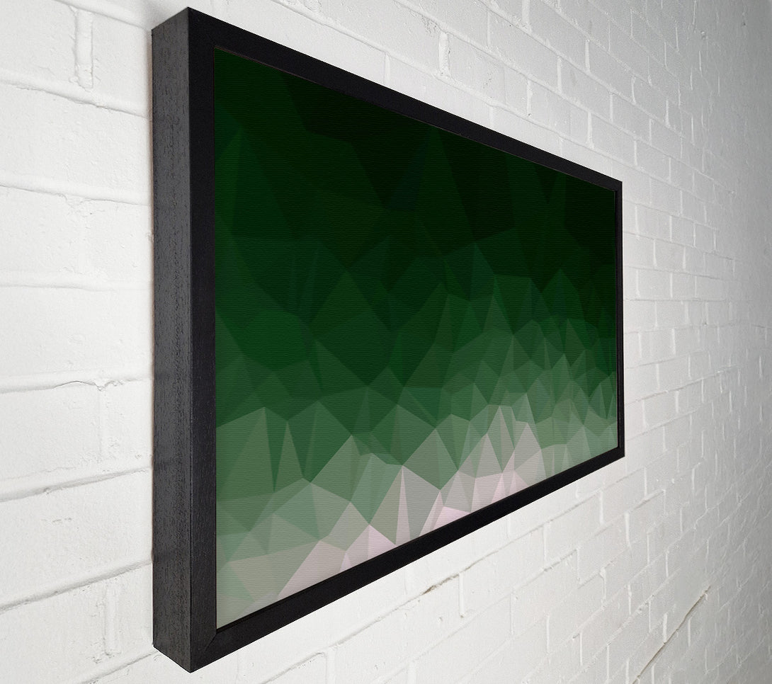  A Canvas Print of Emerald Green Abstract Canvas Wall Art