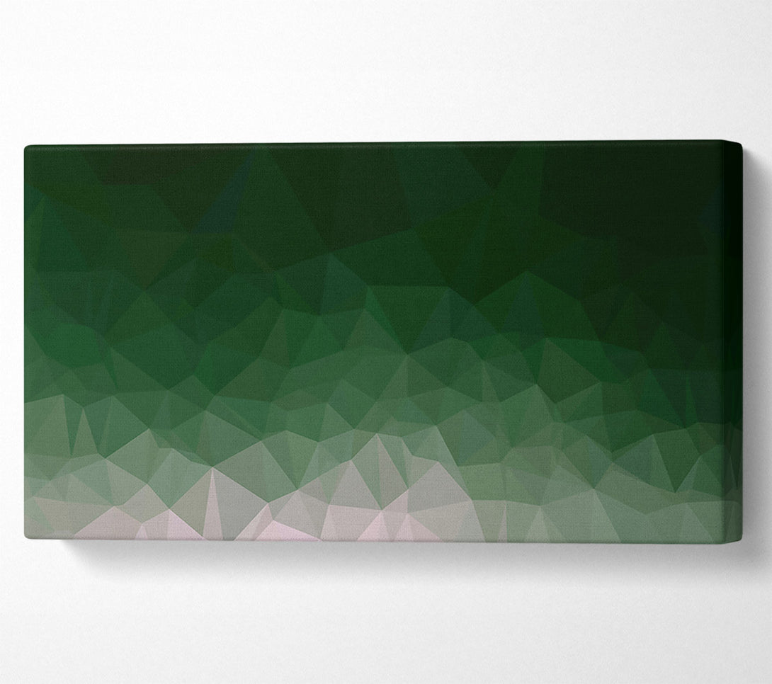  A Canvas Print of Emerald Green Abstract Canvas Wall Art