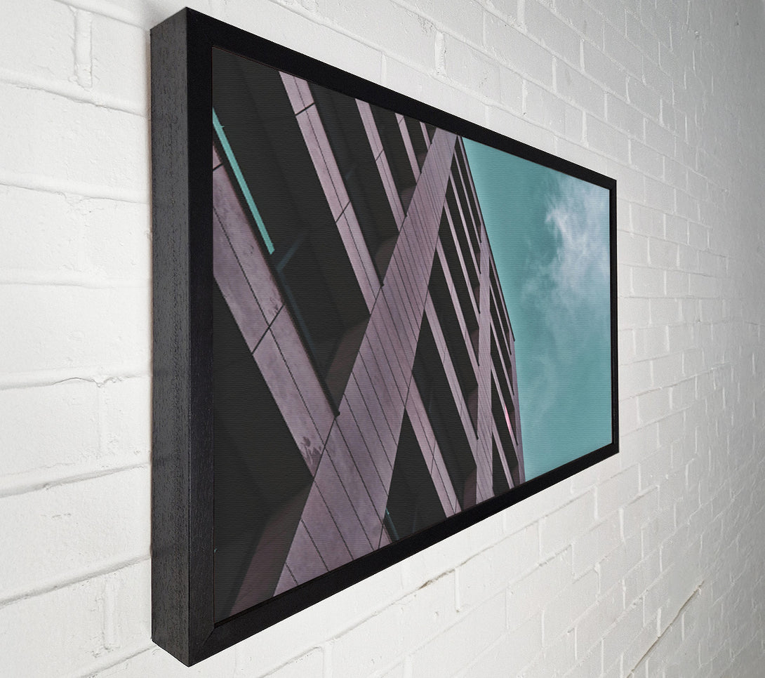  A Canvas Print of Teal Sky Windows Canvas Wall Art