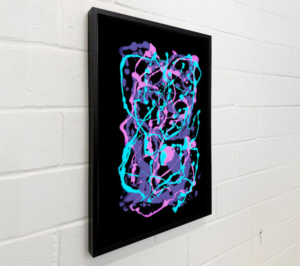 Cyan And Purple Swirls