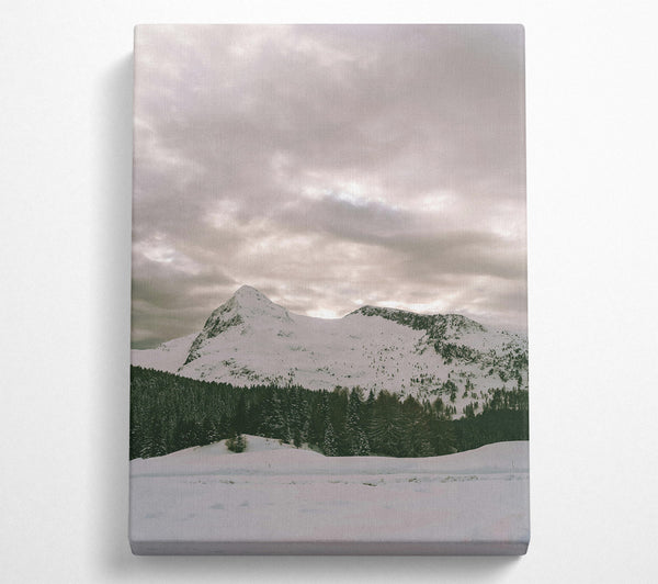  A Canvas Print of Silver Mountain Serenity Canvas Print