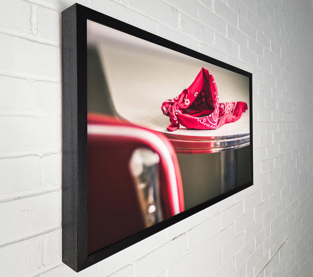  A Canvas Print of Crimson Bandana Droop Canvas Print