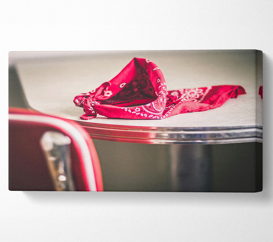  A Canvas Print of Crimson Bandana Droop Canvas Print