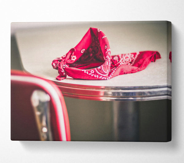  A Canvas Print of Crimson Bandana Droop Canvas Print