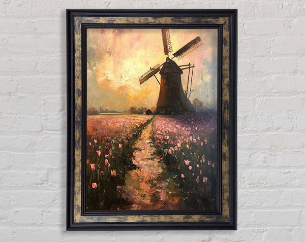 Windmill Fields Framed Print