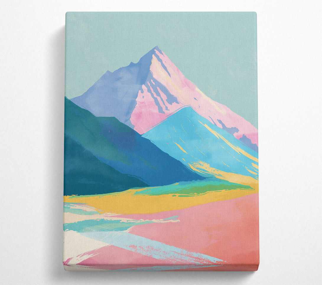  A Canvas Print of Pink Mountain Dreamscape Canvas Print