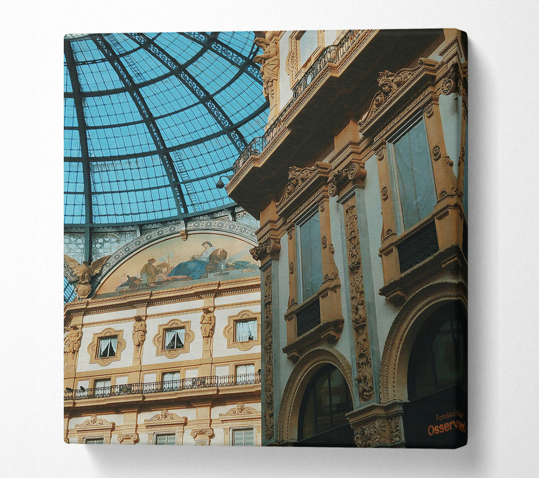  A Canvas Print of Blue Sky Arcades Canvas Wall Art