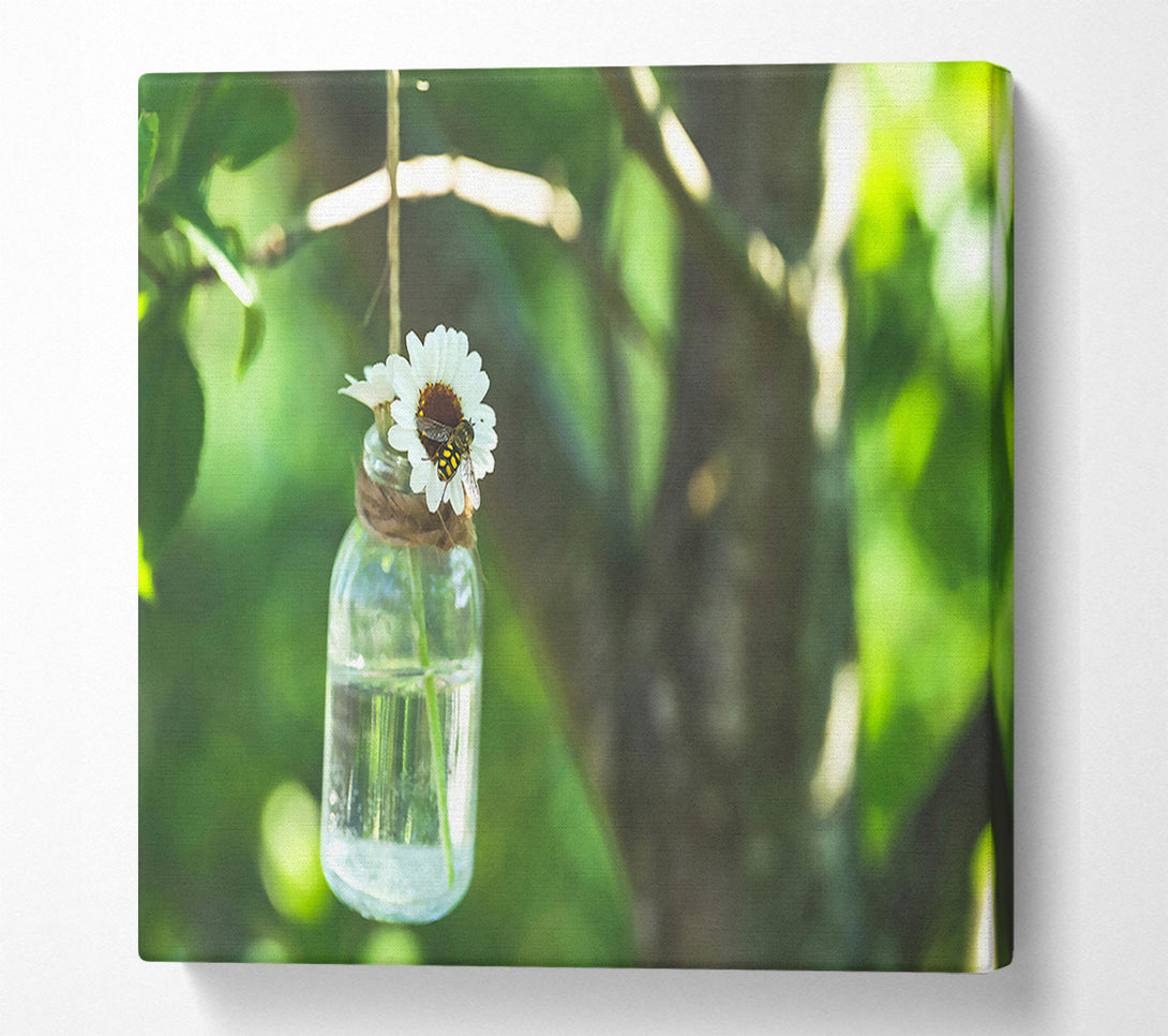  A Canvas Print of Green Glass Bloom Canvas Art