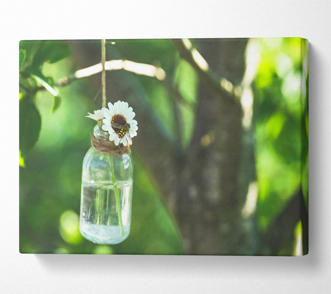  A Canvas Print of Green Glass Bloom Canvas Art