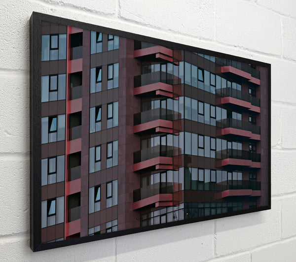 Red Glass Facade
