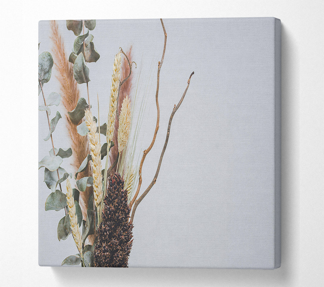  A Canvas Print of Dusty Tan Bouquet Canvas Wall Art