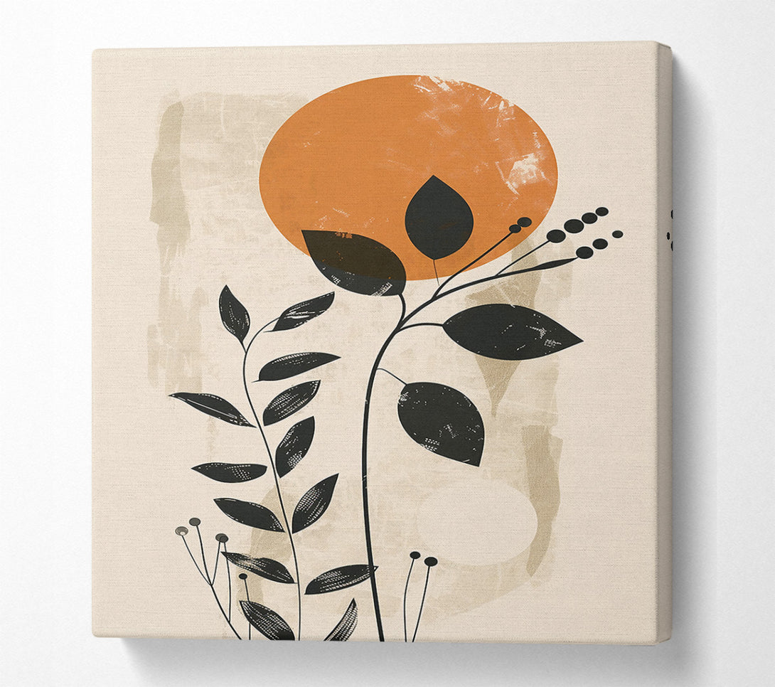  A Canvas Print of Burnt Orange Bloom Canvas Art