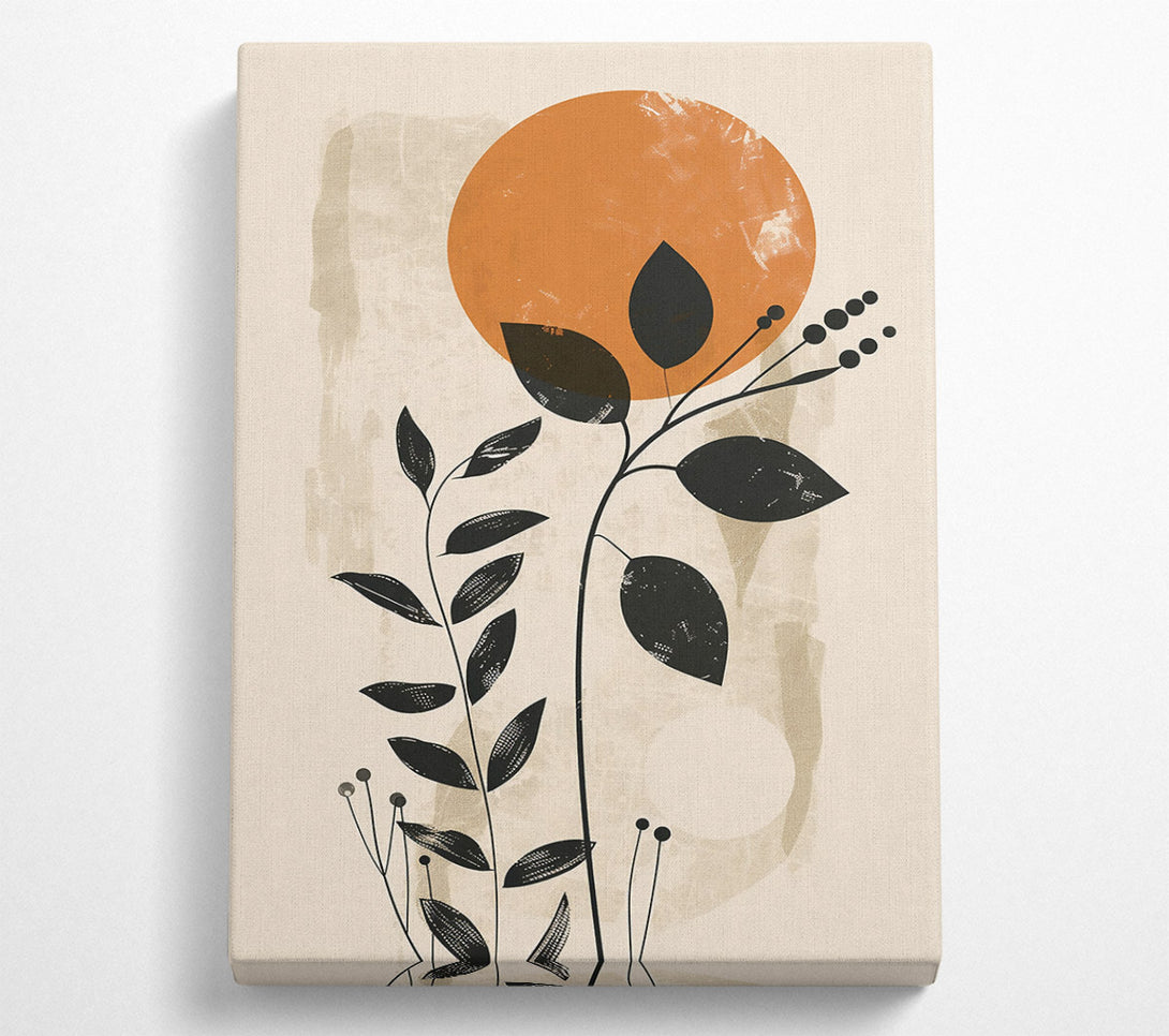  A Canvas Print of Burnt Orange Bloom Canvas Art