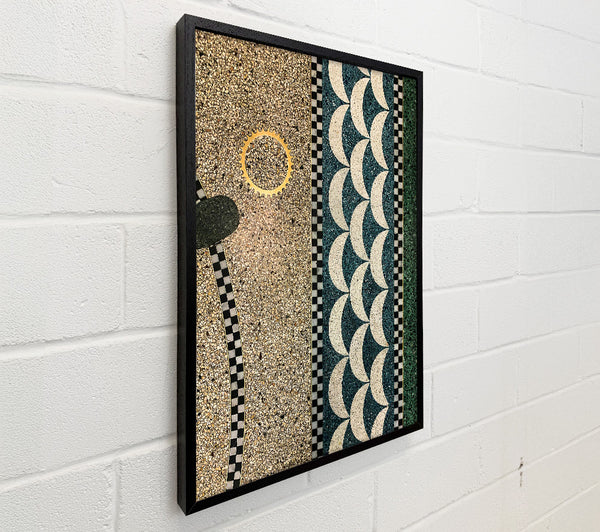 Teal Crescent Floor