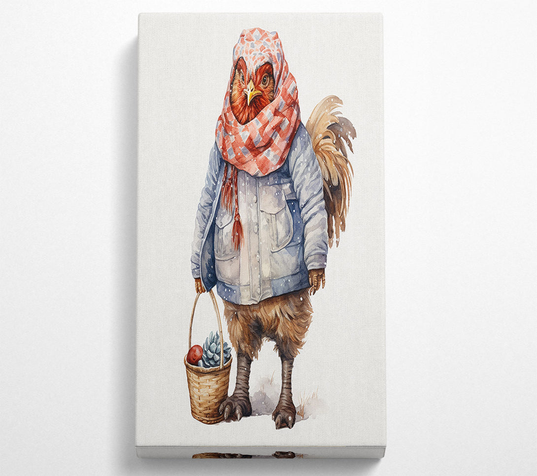  A Canvas Print of Winter Rooster Canvas Art