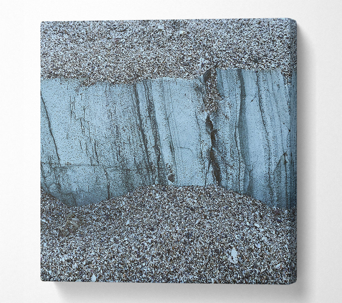  A Canvas Print of The Blue Strata Canvas Wall Art