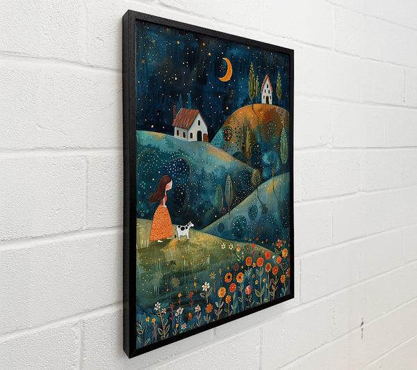 Midnight Blue Hillsides
