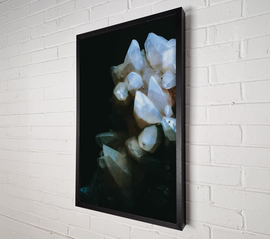  A Canvas Print of Pale Moonlight Crystals Canvas Art