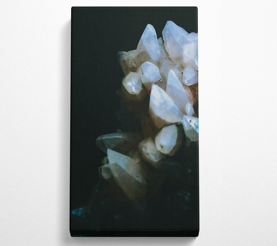  A Canvas Print of Pale Moonlight Crystals Canvas Art