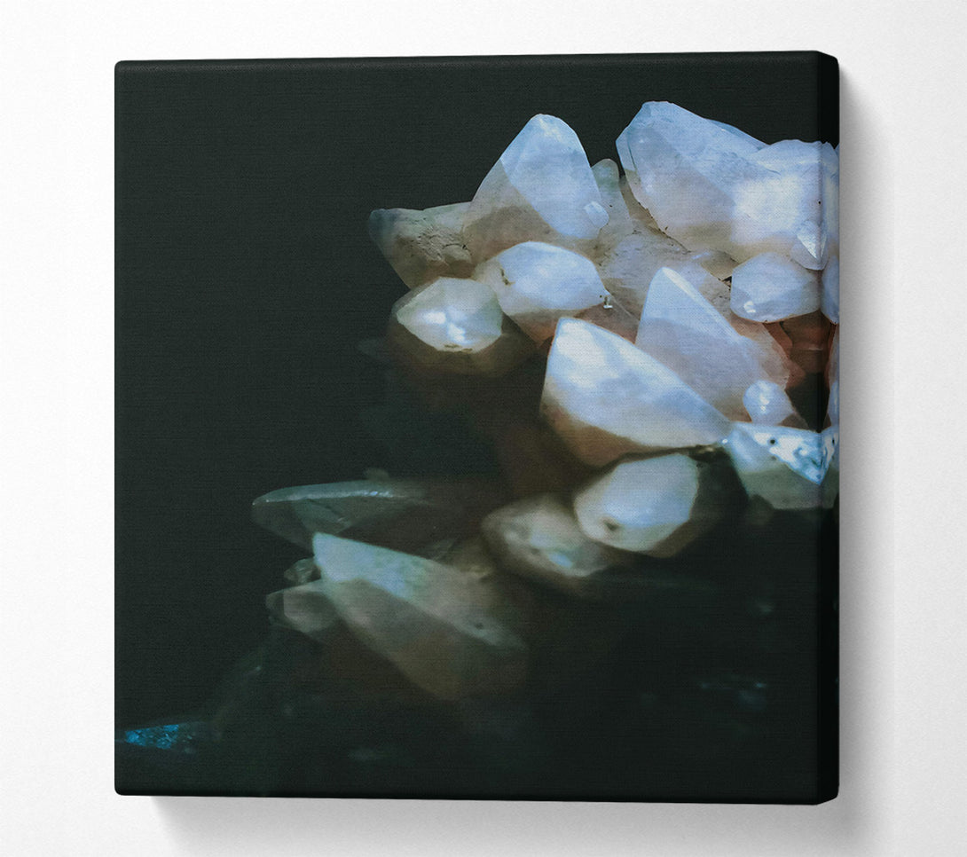  A Canvas Print of Pale Moonlight Crystals Canvas Art