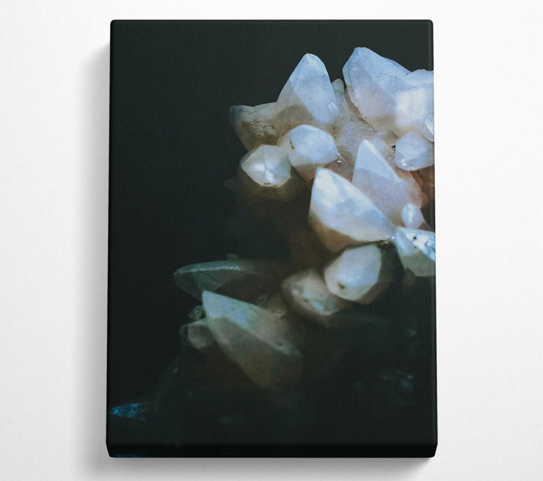  A Canvas Print of Pale Moonlight Crystals Canvas Art