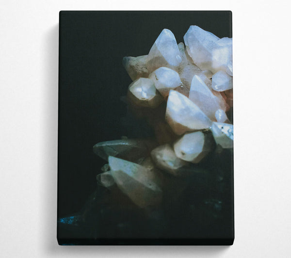  A Canvas Print of Pale Moonlight Crystals Canvas Art