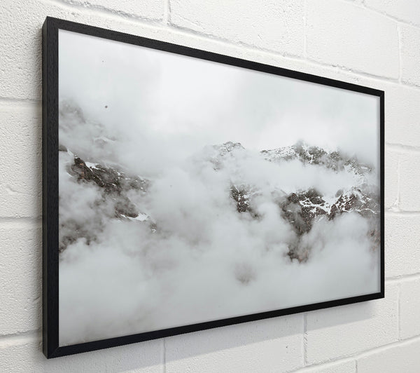 White Peaks In Mist