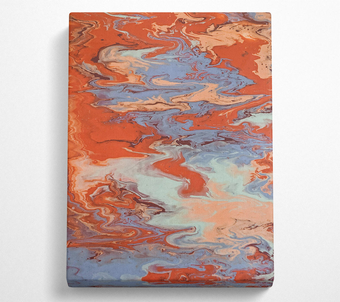  A Canvas Print of Crimson Fluid Dreams Canvas Wall Art