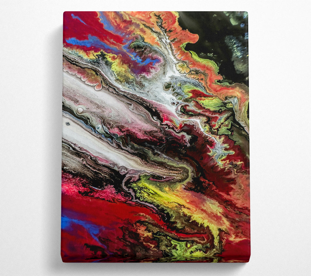  A Canvas Print of Crimson Swirling Dreams Canvas Wall Art