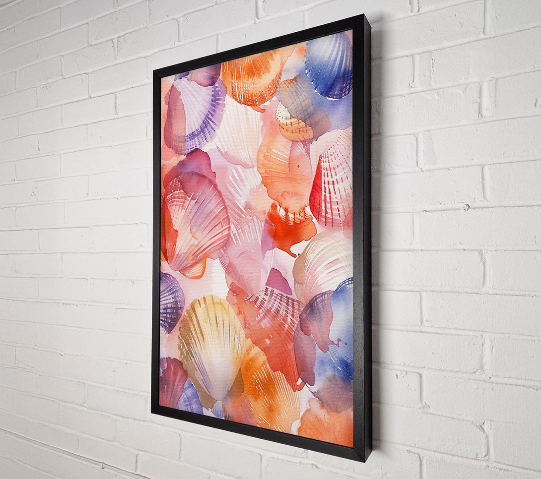  A Canvas Print of Orange Shell Symphony Canvas Art