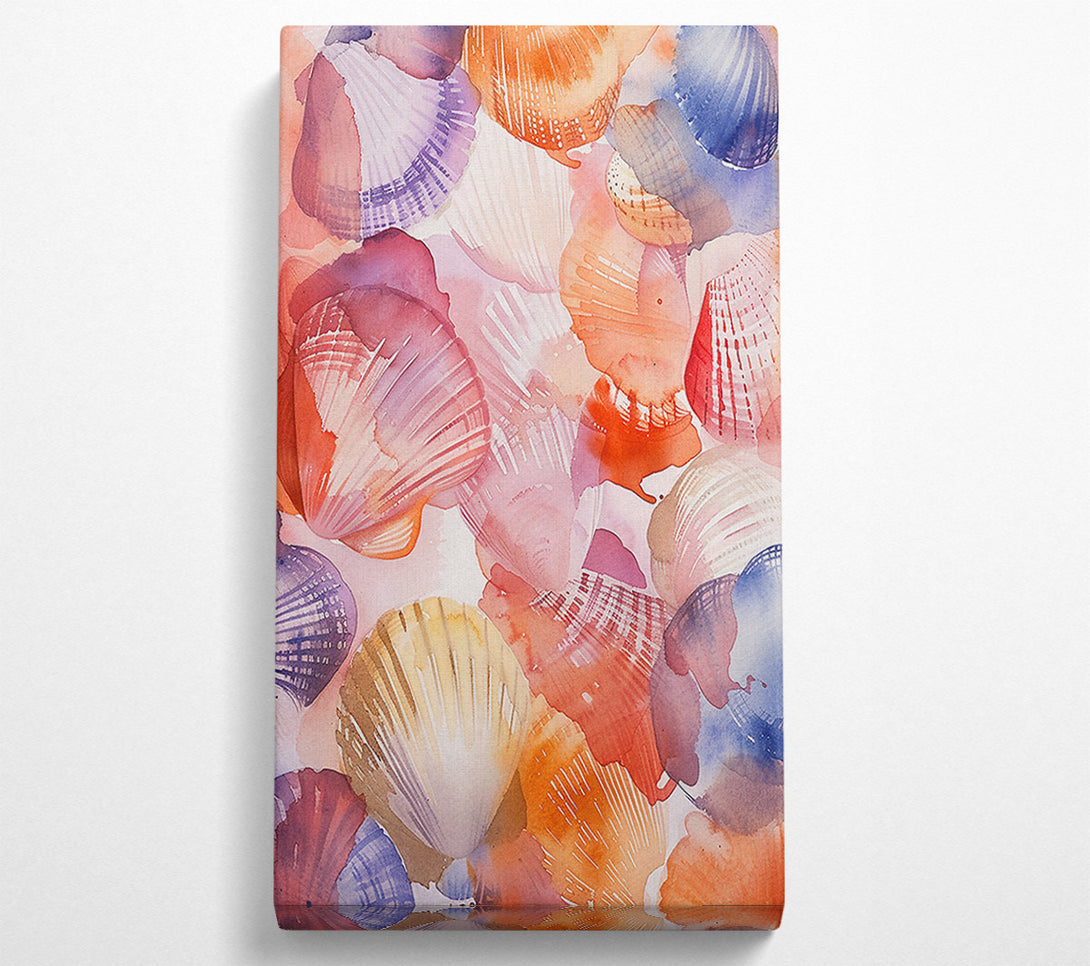  A Canvas Print of Orange Shell Symphony Canvas Art