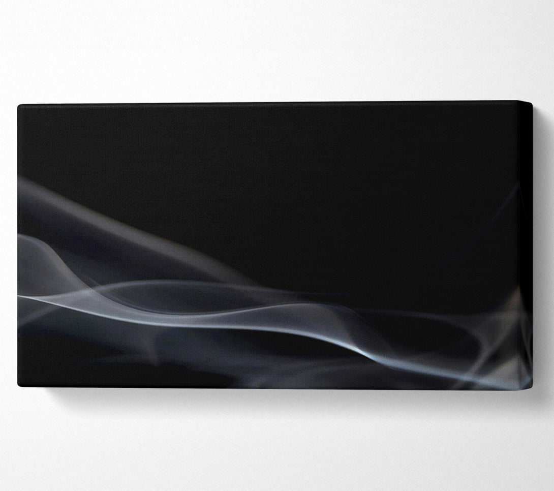  A Canvas Print of White Smoke Curls Canvas Print