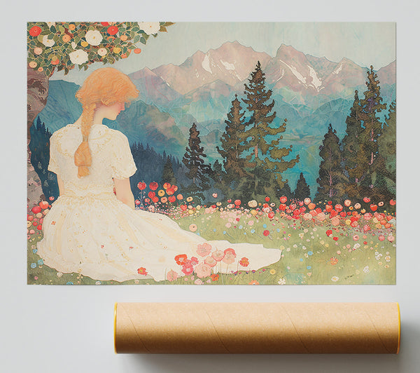 Azure Mountain Dream Poster