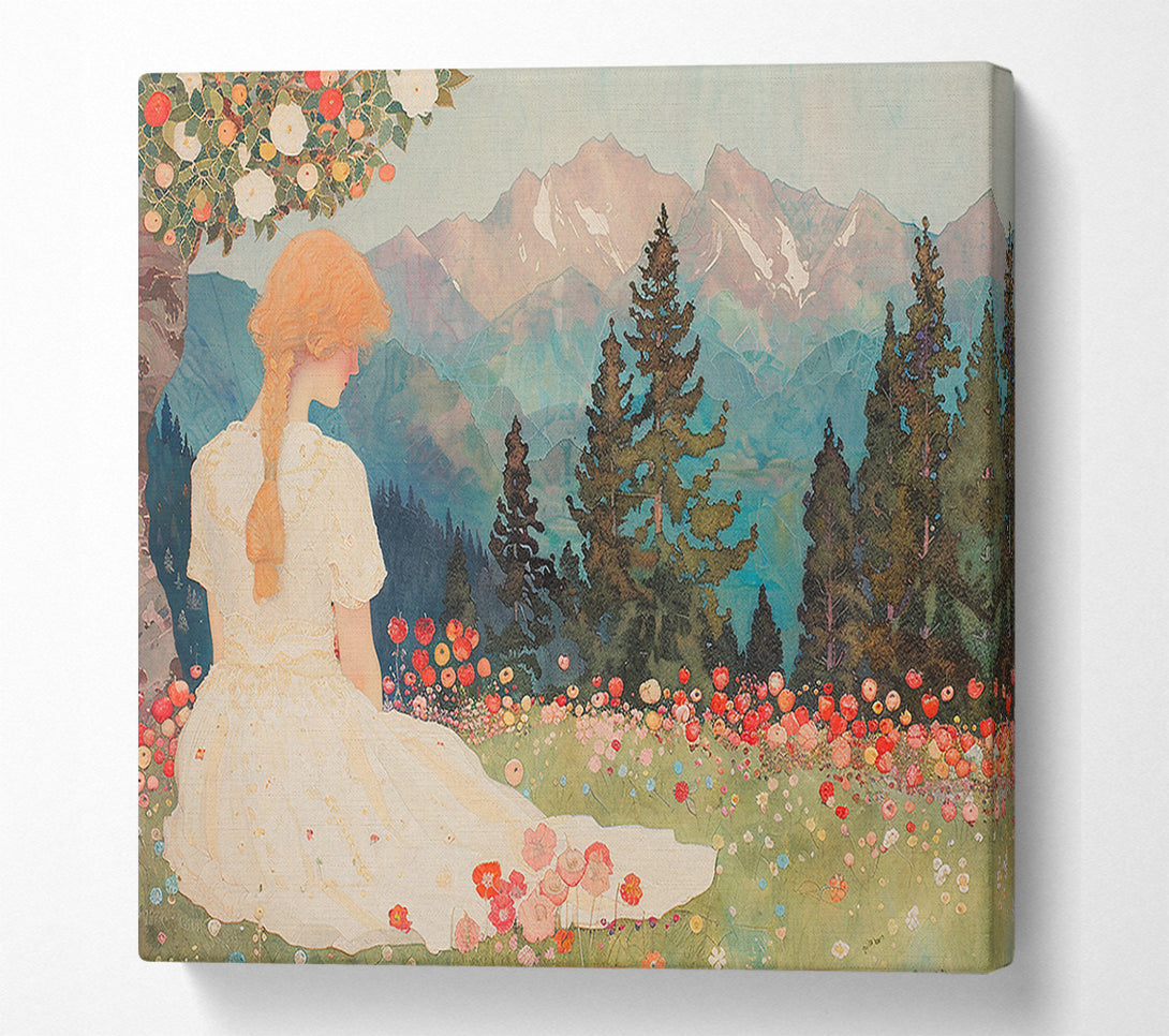  A Canvas Print of Azure Mountain Dream Canvas Wall Art
